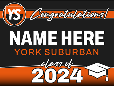 York Suburban Graduation Sign