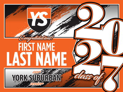 York Suburban Graduation Sign