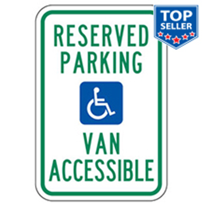 Reserved Parking Handicap/Van Accessible Sign