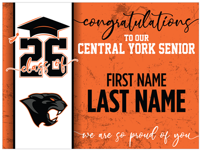 Central York Graduation Sign