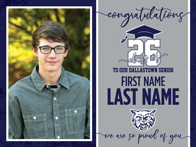 Dallastown Graduation Sign with Photo