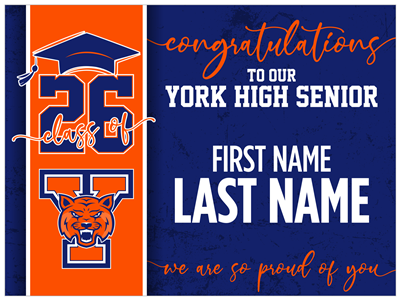 York High Graduation Sign