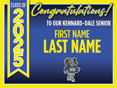 Kennard Dale Graduation Sign