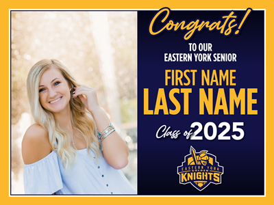 Eastern York Graduation Sign with Photo