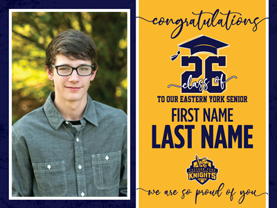 Eastern York Graduation Sign with Photo