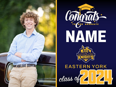 Eastern York Graduation Sign with Photo