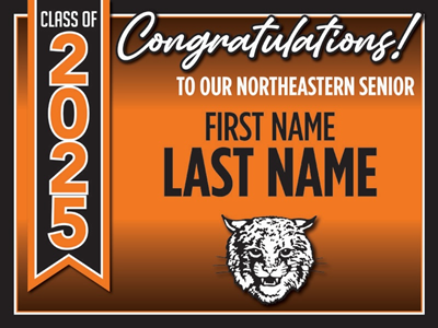 Northeastern Graduation Sign