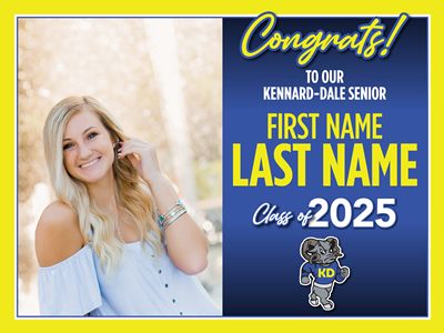 Kennard-Dale Graduation Sign with Photo