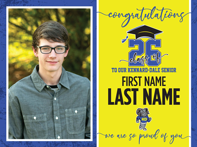 Kennard-Dale Graduation Sign with Photo