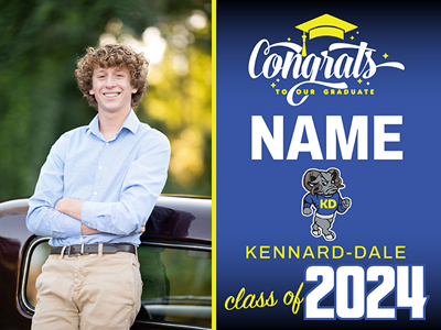 Kennard-Dale Graduation Sign with Photo