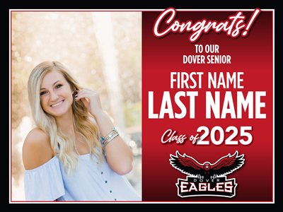 Dover Graduation Sign with Photo